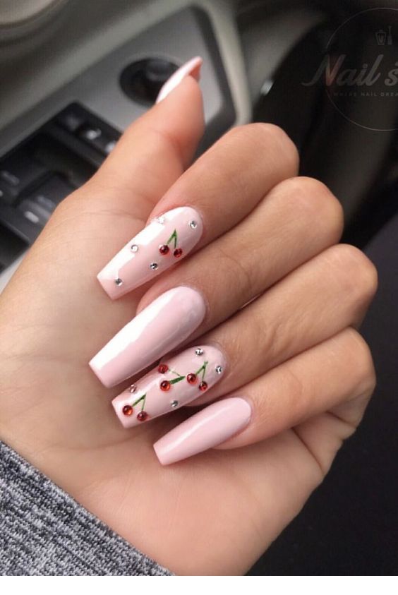 Sweet cherry nails desi