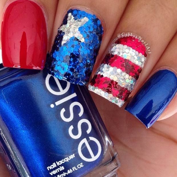 29 Fantastic Fourth of July Nail Design Ideas | StayGlam | July .