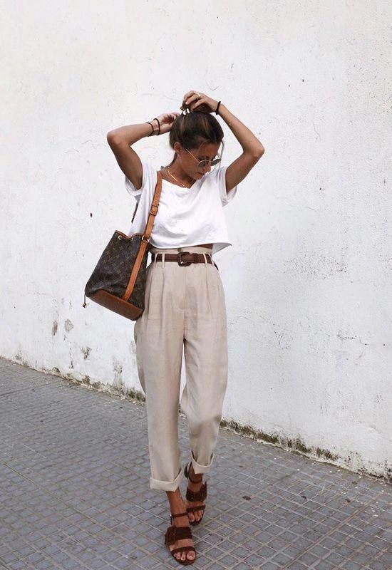 minimal chic summer outfit ideas #ootd #summerstyle | Chic summer .
