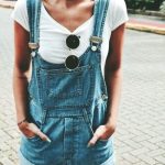 A pair of shortalls with your favorite shirt. Add sunglasses and .