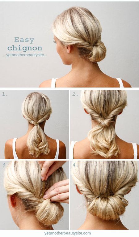 Try this Easy Chignon Hairstyle - Bellashoot | Chignon hair, Hair .