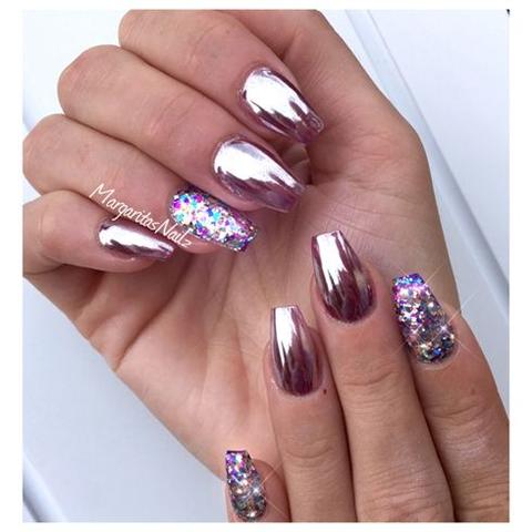 30+ Best Mirror Nail Designs 2018 | BeautyBigBa