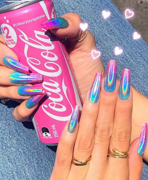 15+ Chrome Nail Art Ideas - Styles 20