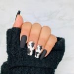 READY TO SHIP| Cow Print | Press On Nails | Cow Nails | Black .