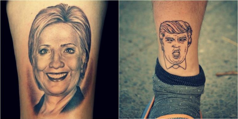 10 INSANE Donald Trump And Hillary Tattoos For Election 2016 .