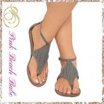 Flat Boho Sandals ~ Cute Summer Sandals ® Pink Beach Ba