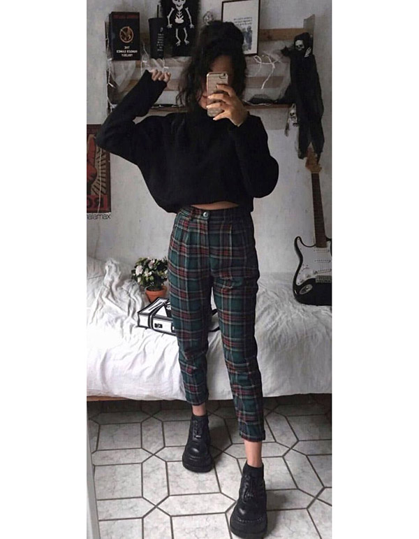 22 Vintage Outfits | Grunge outfits fall, Casual fall outfits .