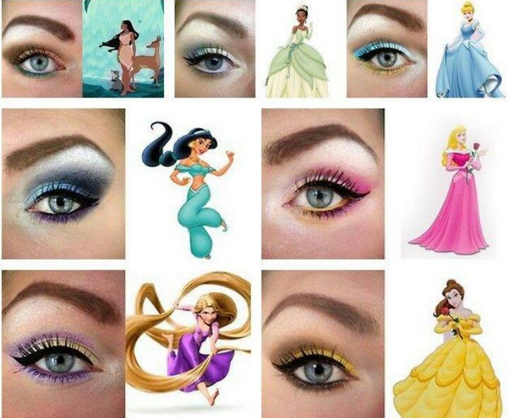 Disney Princess Eyeshadow | Disney eye makeup, Disney princess .