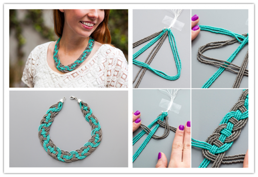 DIY Woven Bead Statement Necklace Tutorial | DIY T