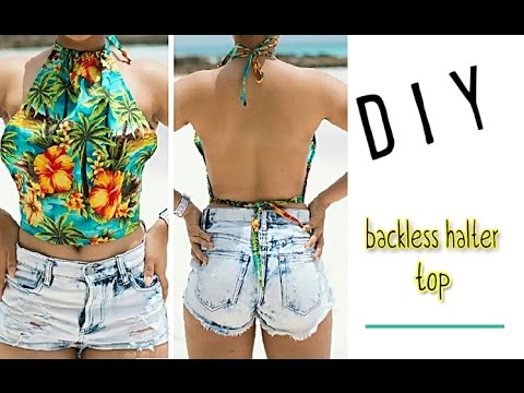 DIY Backless Summer Top - YouTu