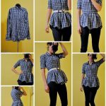 DIY Clothes DIY Refashion DIY Mens button up to womens button up .