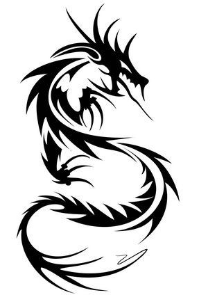 TATTOOS IDEAS: Tribal Dragon Tattoos - Cool Dragon Tattoo For Men .