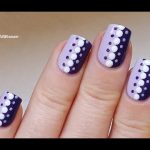 DOTTING TOOL NAIL ART #11 - Easy Purple Dot Nails Idea - YouTu