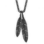 Feathers Necklace - Black – Strange Wa