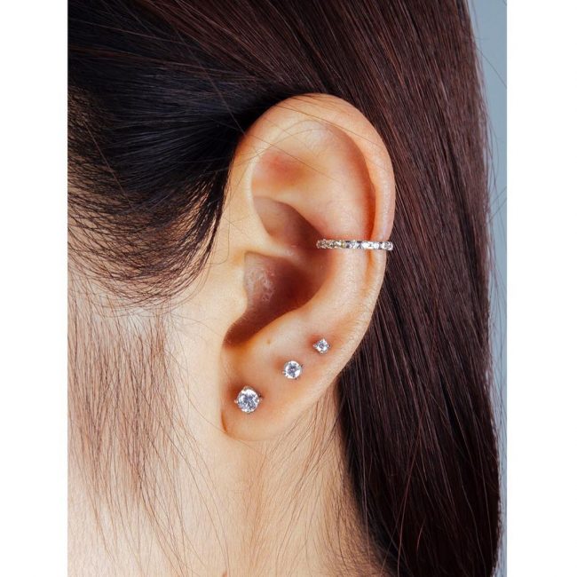 The Edgy Cartilage Piercing - 60 Best Ideas & Rules[201