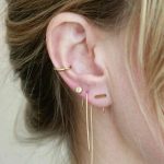Multiple ear piercing. Keeping it classy and edgy | Piercing .