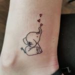 Small Elephant Tattoo Desig