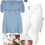 Plus Size Trendy Spring Outfit - Alexa Webb | Trendy spring .