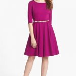Eliza J Ponte Knit Fit & Flare Dress (Regular & Petite .