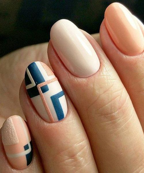 Incredible Geometric Nail Art Designs to Look Pretty | Manicura de .