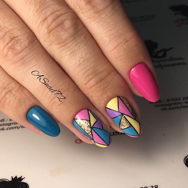 60 GEOMETRIC NAIL ART IDEAS - nenuno creati