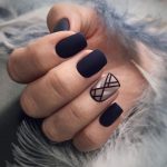 GEOMETRIC NAIL ART IDEAS | Matte nails design, Prom nail designs .