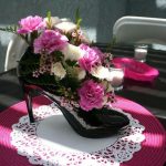 high heel shoe centerpiece ideas | Shoe centerpieces: Maybe .