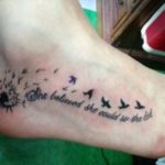 40 Inspirational Quote Tattoos For Girls | Foot tattoos, Quote .