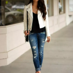 5 Best Leather Jacket Outfit Ideas to Copy Now | White leather .