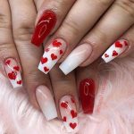 VALENTINES DAY NAIL DESIGNS TO FALL IN LOVE WITH - Moosie Blue .