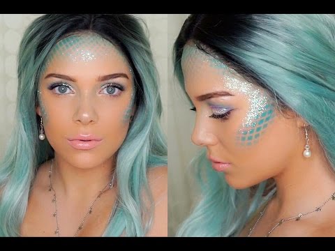 Pretty Mermaid Halloween Makeup | Super Easy!! - YouTu