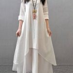 Most Popular white dress winter casual Ideas in 2020 | Linen maxi .