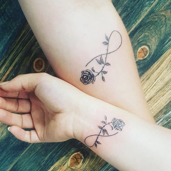 50 Inspirational Mother Daughter Infinity Tattoos to Express Deep Lo