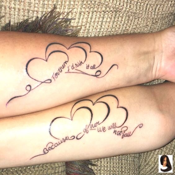 50 Inspirational Mother Daughter Infinity Tattoos to Express Deep Lo