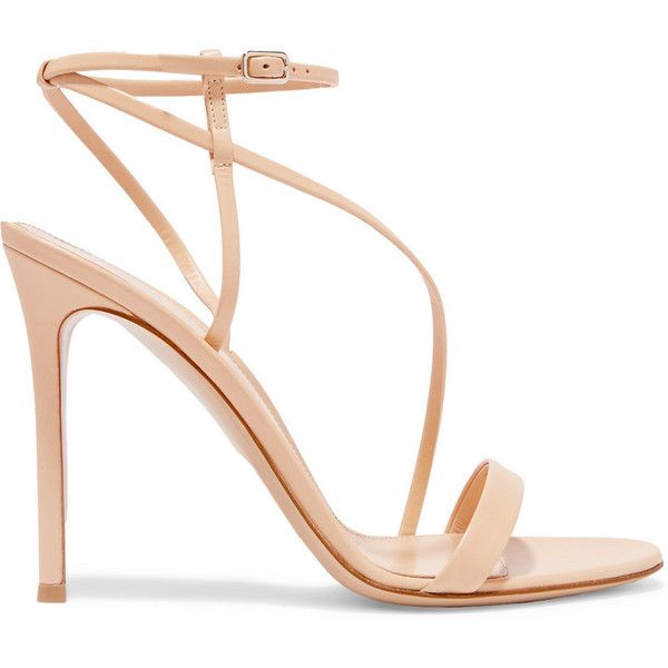 Gianvito Rossi Leather sandals ($650) ❤ liked on Polyvore .