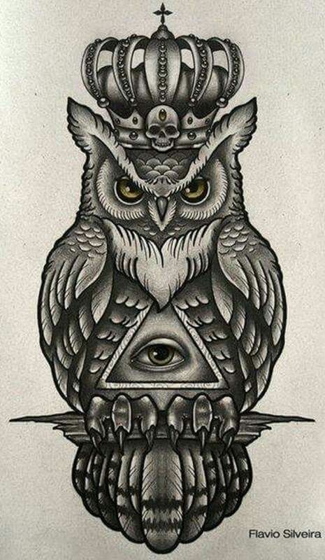 Chic Perfect +250 Owl Tattoo Design Ideas | Traditional owl .