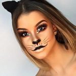 50 Pretty and Unique Makeup Looks For Halloween; cute makeup; easy .