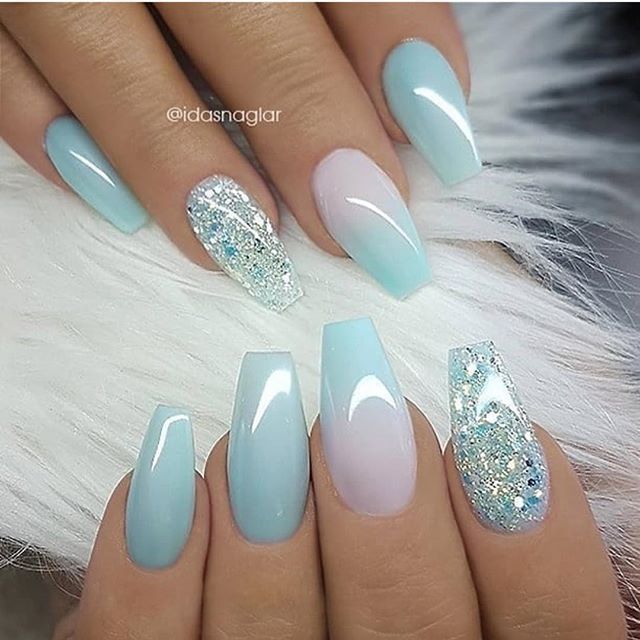 Pretty summer nails | Бирюзовые ногти, Ногти, Дизайнерские ногт