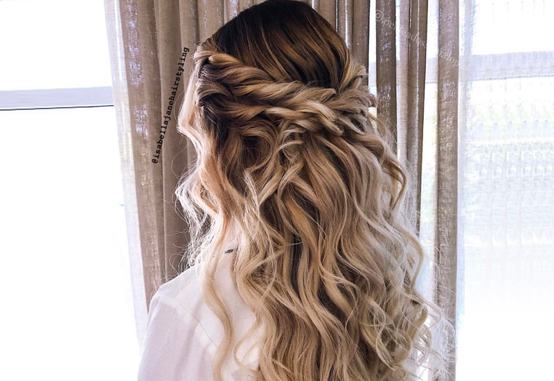 27 Prettiest Half Up Half Down Prom Hairstyles for 20