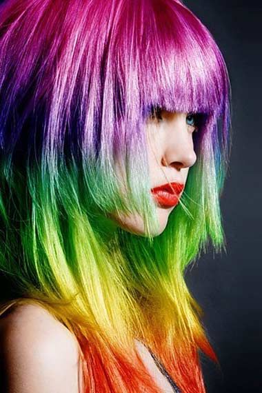 30 Rainbow Colored Hairstyles to Try - Pretty Desig