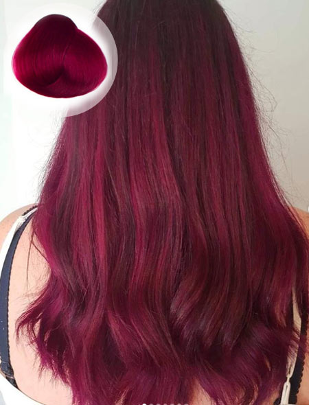 Rose Red Hair Color - Hair Colorist - Hair Colori