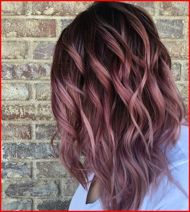 Rose Gold Ombre Hair Shade Concepts, Someplace between full-on .