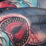 90 Shark Tattoo Designs For Men - Underwater Food Cha