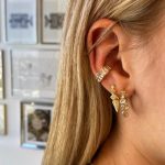 Pave Earbar Earring in 2020 | Ear cuff, Melinda maria jewelry .