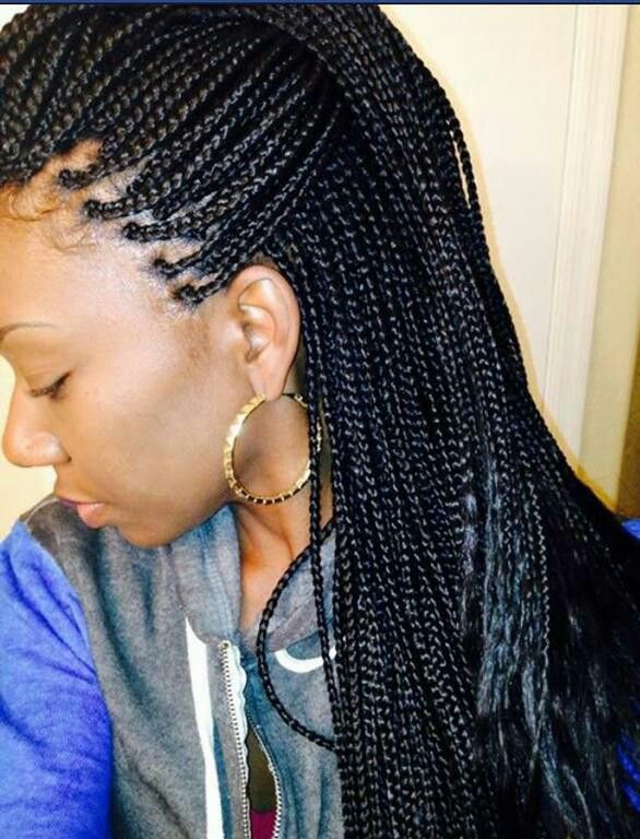 Small Box Braids | African hair braiding salons, Box braids .