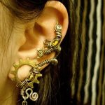 Steampunk earring / earcuff | Steampunk earrings, Women .