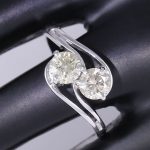 IGI Certified 14 kt White Gold 1.15 ct. ( 2 ) Solitaire - Catawi
