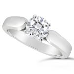 Macy's Certified Round Diamond Solitaire Engagement Ring (1 ct. t