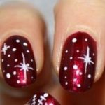Christmas nails. Reminds me of the North Star. | Judy nails, Star .