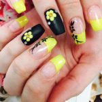 lovely yellow acrylic nail design arts | Flower nails, Trendy nail .